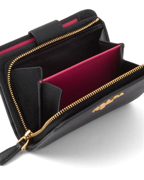 prada medium saffiano wallet|authentic Prada saffiano leather wallet.